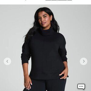 NWT SPANX AirEssentials® Turtleneck Black Tunic Size L